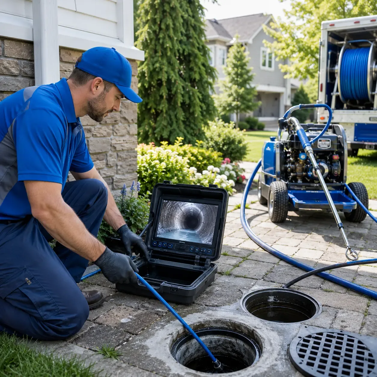 Outdoor drain cleaning professionals serving New Site, MS