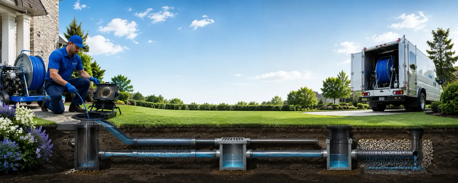 Outdoor drain cleaning information for New Site, MS
